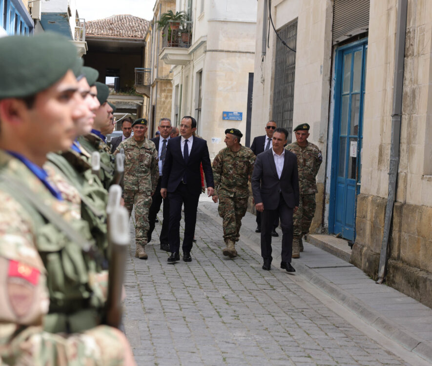 Ο Πρόεδρος της Δημοκρατίας επισκέφθηκε το Φυλάκιο της Εθνικής Φρουράς στην οδό Λήδρας