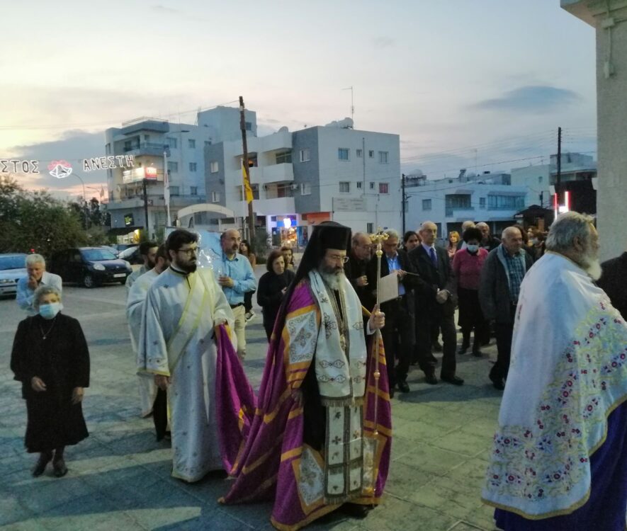 Οι κατεχόμενες ενορίες της Αρχιεπισκοπής εόρτασαν τον Άγιο Γεώργιο στην προσφυγιά