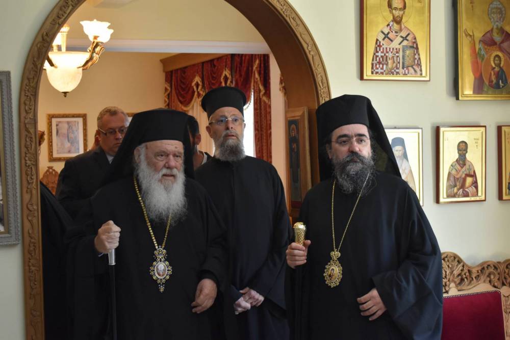 Στην Καστοριά για την κηδεία του κατά σάρκα πατρός του Μητροπολίτη Φθιώτιδος ο Αρχιεπίσκοπος Αθηνών