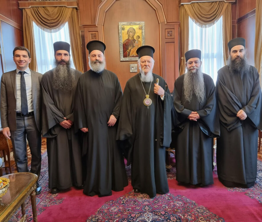 Aντιπροσωπεία μοναχών της Ι.Μ. Παναγίας Παντανάσσης Mangrove στο Φανάρι