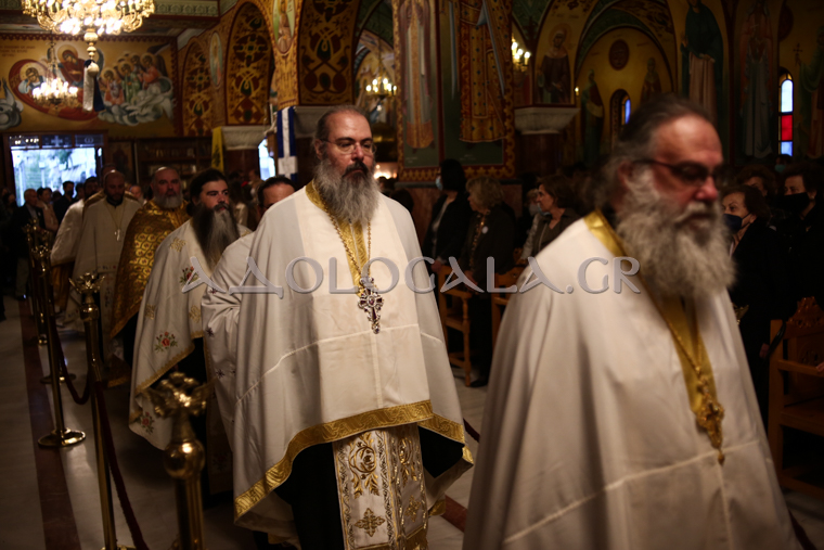 Ο Λαρίσης Ιερώνυμος στην Αγία Ειρήνη Γαλατσίου (Φωτορεπορτάζ)