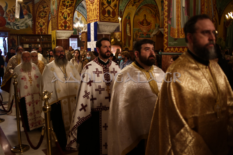 Ο Λαρίσης Ιερώνυμος στην Αγία Ειρήνη Γαλατσίου (Φωτορεπορτάζ)