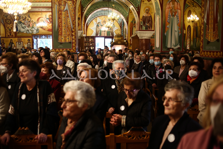 Ο Λαρίσης Ιερώνυμος στην Αγία Ειρήνη Γαλατσίου (Φωτορεπορτάζ)