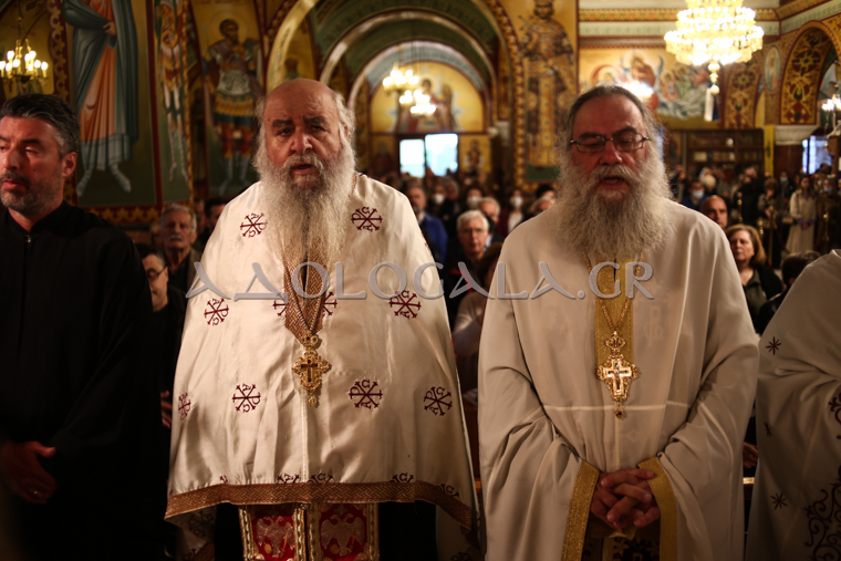 Ο Λαρίσης Ιερώνυμος στην Αγία Ειρήνη Γαλατσίου (Φωτορεπορτάζ)