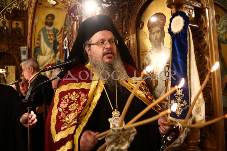 Ο Λαρίσης Ιερώνυμος στην Αγία Ειρήνη Γαλατσίου (Φωτορεπορτάζ)