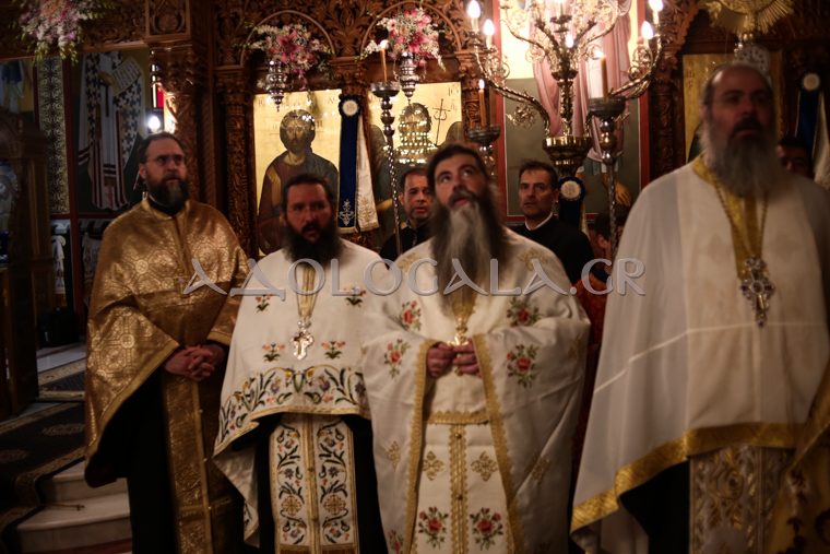 Ο Λαρίσης Ιερώνυμος στην Αγία Ειρήνη Γαλατσίου (Φωτορεπορτάζ)