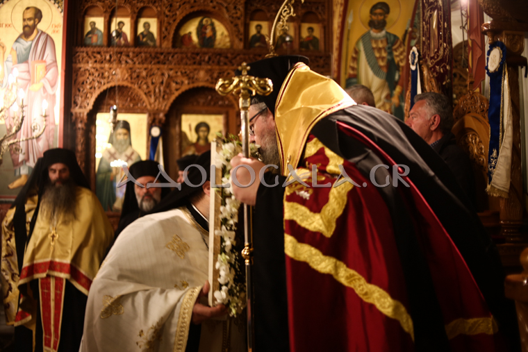 Ο Λαρίσης Ιερώνυμος στην Αγία Ειρήνη Γαλατσίου (Φωτορεπορτάζ)