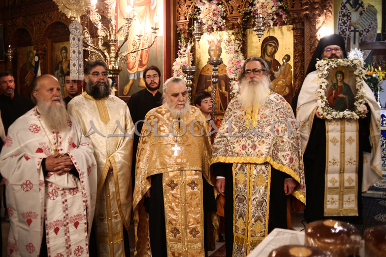 Ο Λαρίσης Ιερώνυμος στην Αγία Ειρήνη Γαλατσίου (Φωτορεπορτάζ)