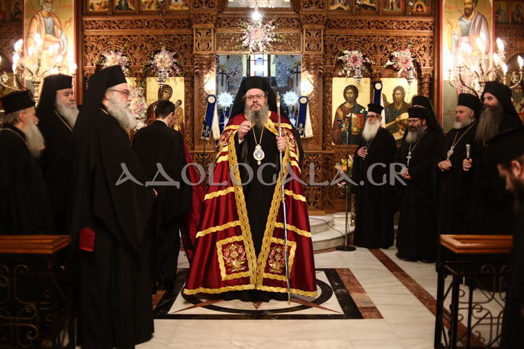Ο Λαρίσης Ιερώνυμος στην Αγία Ειρήνη Γαλατσίου (Φωτορεπορτάζ)