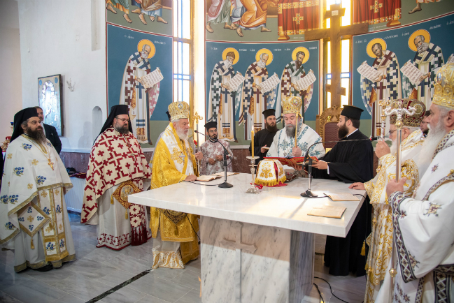 Εγκαίνια Ιερού Ναού Αγίου Βασιλείου στον Λευκώνα Σερρών από τον Μητροπολίτη Θεολόγο 