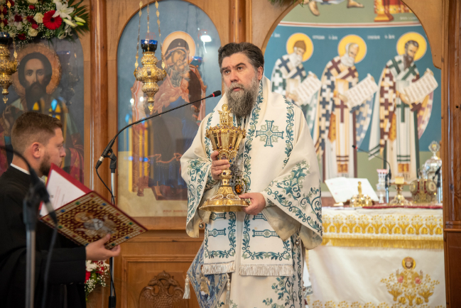 Εγκαίνια Ιερού Ναού Αγίου Βασιλείου στον Λευκώνα Σερρών από τον Μητροπολίτη Θεολόγο 
