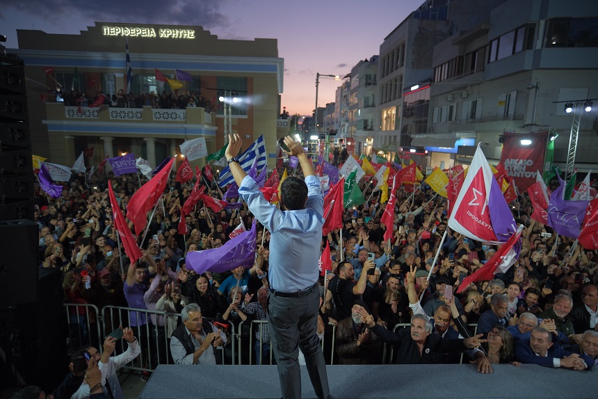 Κρήτη - Αλέξης Τσίπρας Με ψήφο στον ΣΥΡΙΖΑ θα έχουμε αύξηση μισθών, μείωση τιμών, και ρύθμιση χρεών 