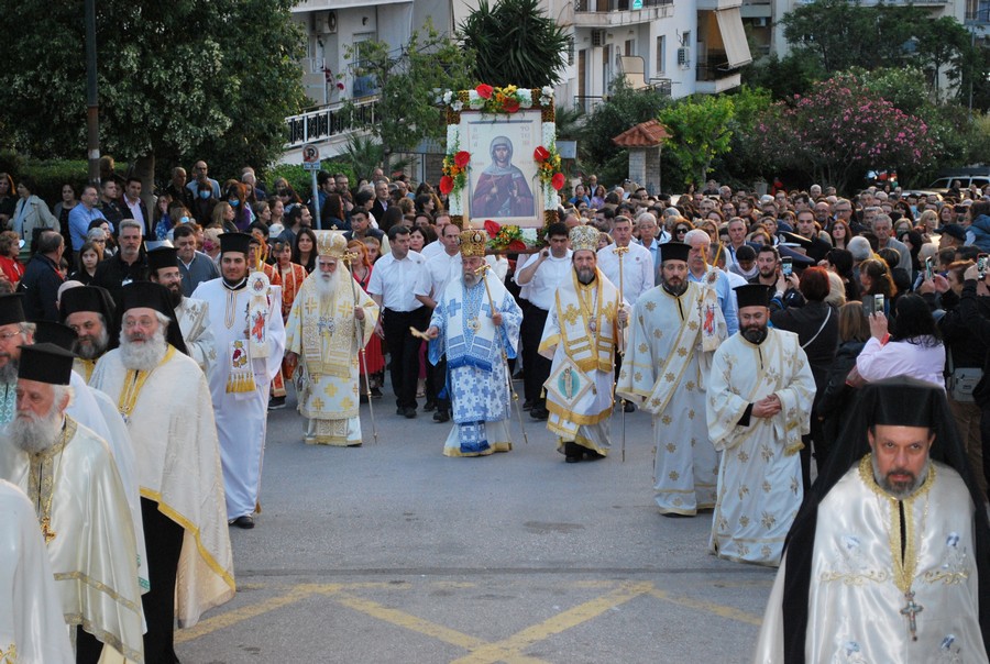 Μεθέορτος Εσπερινός και πάνδημη Λιτανεία της Εικόνας της Αγίας Φωτεινής