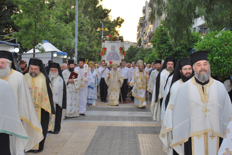 Μεθέορτος Εσπερινός και πάνδημη Λιτανεία της Εικόνας της Αγίας Φωτεινής