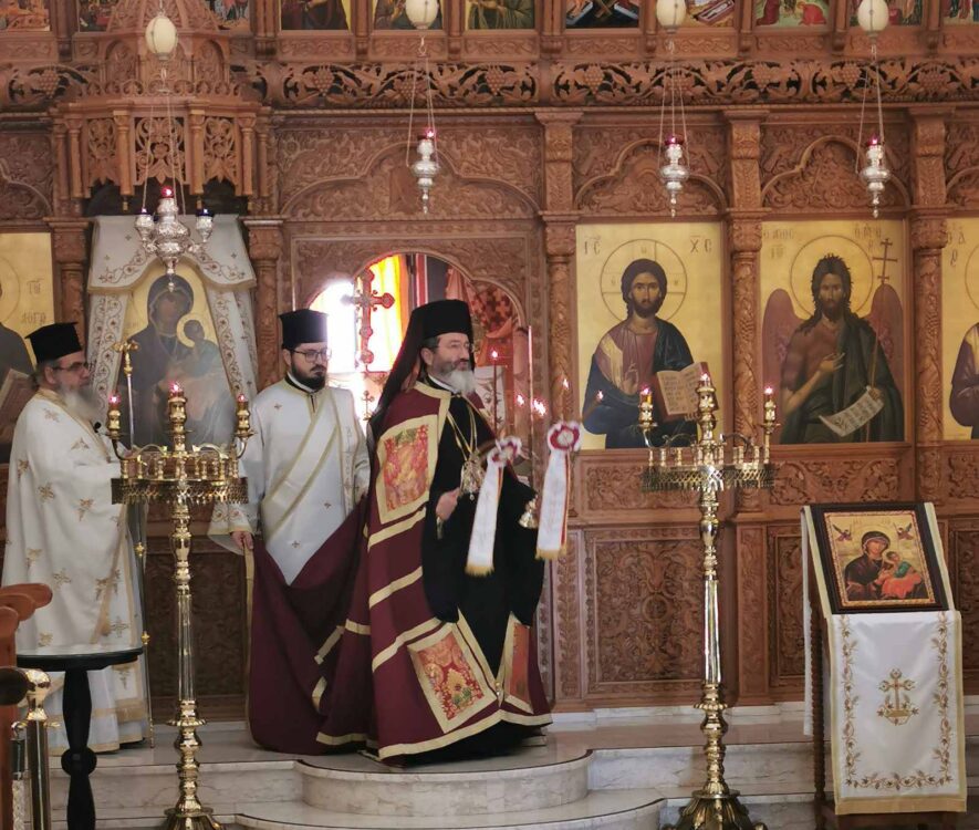 Ο Επίσκοπος Μεσαορίας Γρηγόριος στην Ιερά Μονή Θεοτόκου στα Καμπιά