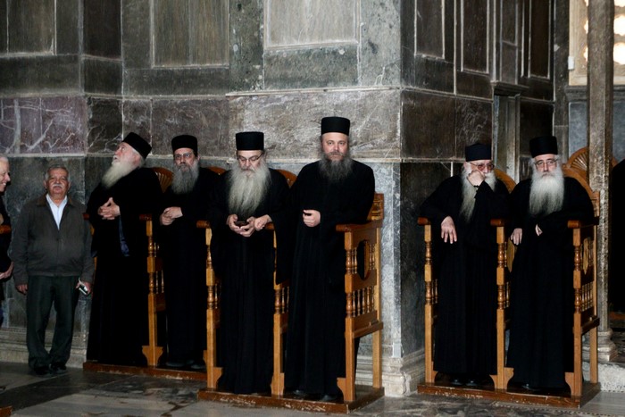 Την Ι.Μ. Οσίου Λουκά στη Βοιωτία επισκέφθηκε ο Αρχιεπίσκοπος με την Αντιπροσωπεία της Ιερά Κοινότητας του Αγίου Όρους