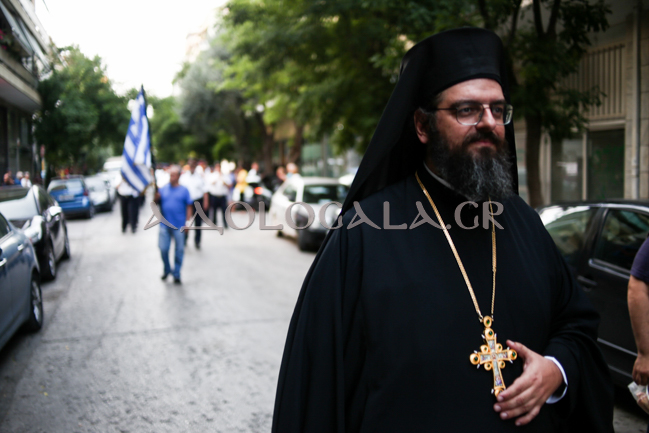 Η Λιτάνευση της Εικόνας του Αποστόλου των Εθνών Παύλου στο κέντρο των Αθηνών