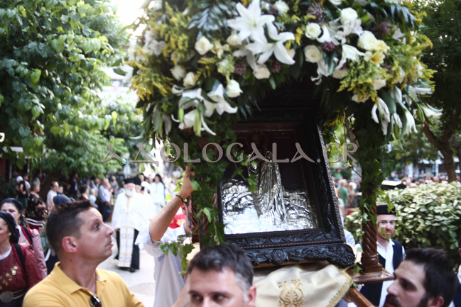 Η Λιτάνευση της Εικόνας του Αποστόλου των Εθνών Παύλου στο κέντρο των Αθηνών 