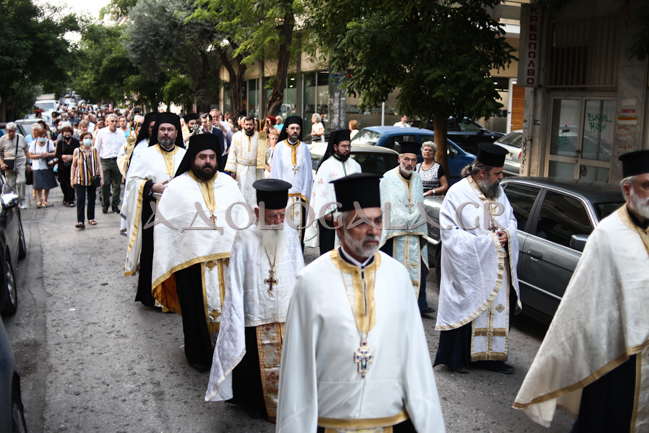Η Λιτάνευση της Εικόνας του Αποστόλου των Εθνών Παύλου στο κέντρο των Αθηνών 