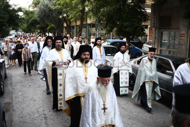 Η Λιτάνευση της Εικόνας του Αποστόλου των Εθνών Παύλου στο κέντρο των Αθηνών 
