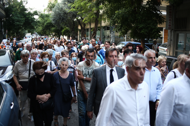 Η Λιτάνευση της Εικόνας του Αποστόλου των Εθνών Παύλου στο κέντρο των Αθηνών 