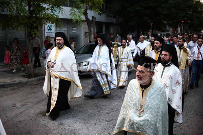Η Λιτάνευση της Εικόνας του Αποστόλου των Εθνών Παύλου στο κέντρο των Αθηνών 