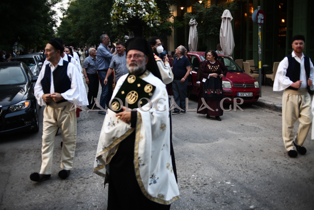 Η Λιτάνευση της Εικόνας του Αποστόλου των Εθνών Παύλου στο κέντρο των Αθηνών 