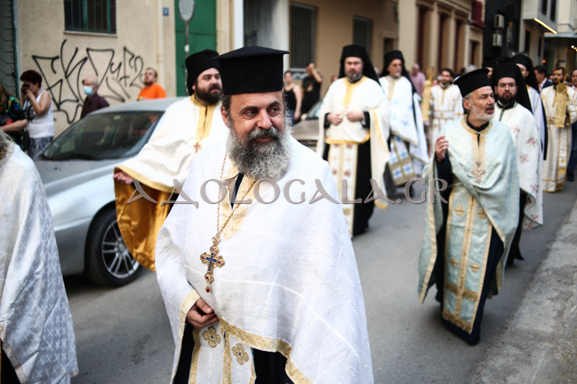Η Λιτάνευση της Εικόνας του Αποστόλου των Εθνών Παύλου στο κέντρο των Αθηνών 