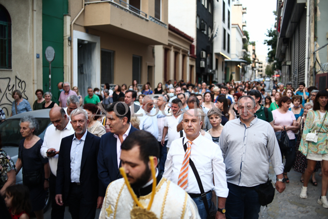 Η Λιτάνευση της Εικόνας του Αποστόλου των Εθνών Παύλου στο κέντρο των Αθηνών 