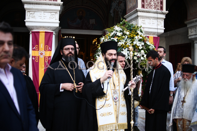 Η Λιτάνευση της Εικόνας του Αποστόλου των Εθνών Παύλου στο κέντρο των Αθηνών 