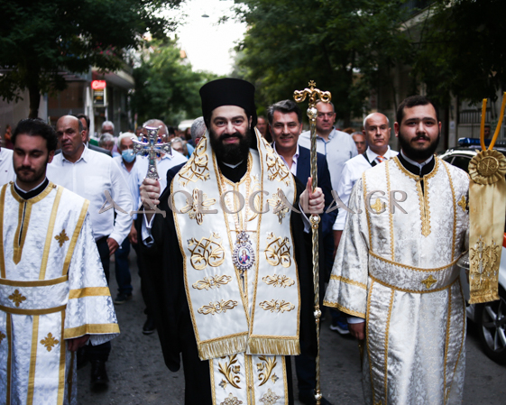 Η Λιτάνευση της Εικόνας του Αποστόλου των Εθνών Παύλου στο κέντρο των Αθηνών