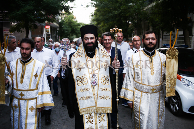 Η Λιτάνευση της Εικόνας του Αποστόλου των Εθνών Παύλου στο κέντρο των Αθηνών