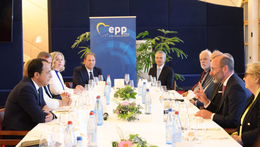 Επαφές του Προέδρου της Δημοκρατίας κατά την επίσκεψη του στο Ευρωπαϊκό Κοινοβούλιο
