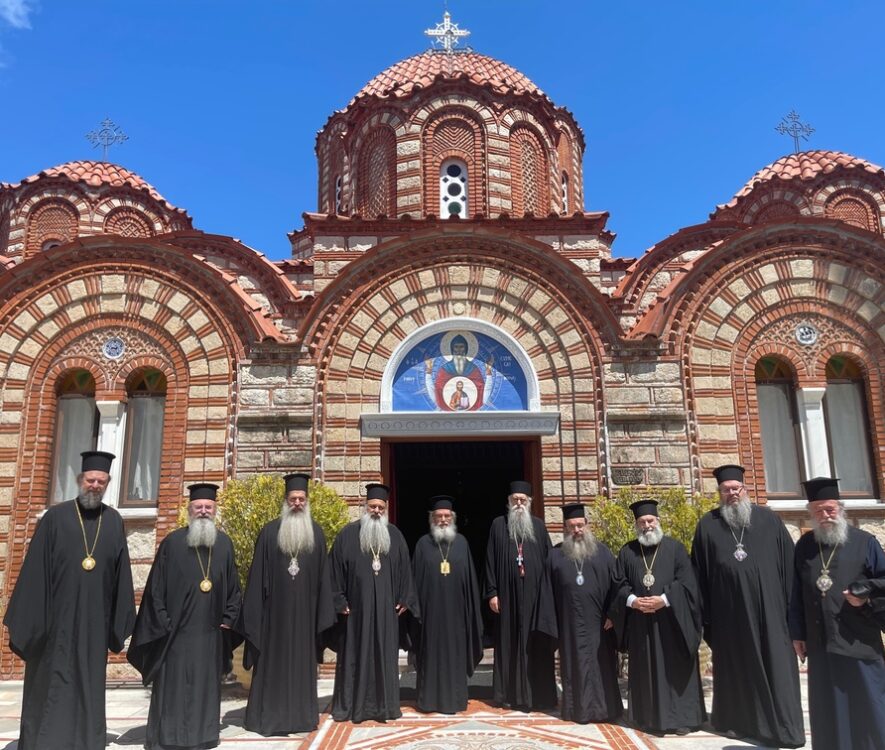 Τα Μέλη της ΔΙΣ στην Ι.Μ. Οσίου Συμεών του Νέου Θεολόγου Καλάμου Αττικής