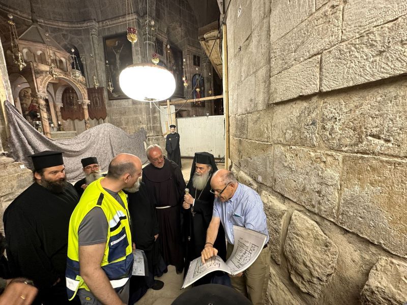Τις αρχαιολογικές ανασκαφές του Ναού της Αναστάσεως επέβλεψαν οι Θρησκευτικές Κοινότητες της Ιερουσαλήμ