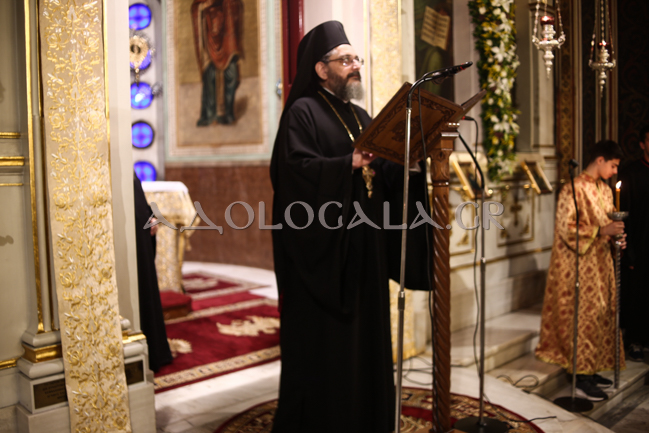 ΦΩΤΟΡΕΠΟΡΤΑΖ: Ο Μητροπολίτης Ελευθερουπόλεως Χρυσόστομος στον πανηγυρίζοντα Άγιο Παύλο οδού Ψαρών 