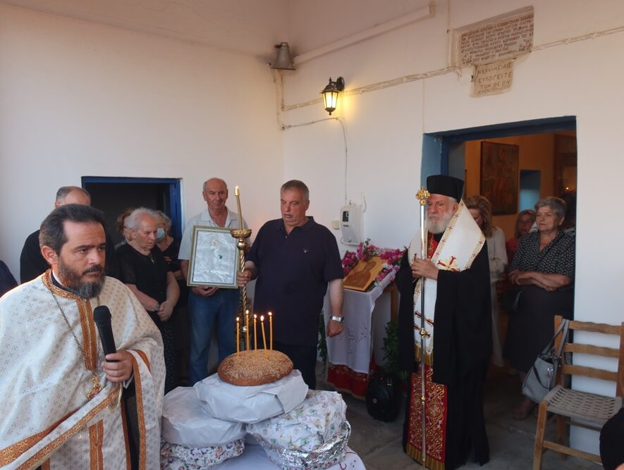 Αρχιερατικός Εσπερινός στον Ιερό Ναό της Αγίας Μαρίνας Μυρμηγκιών Άνδρου