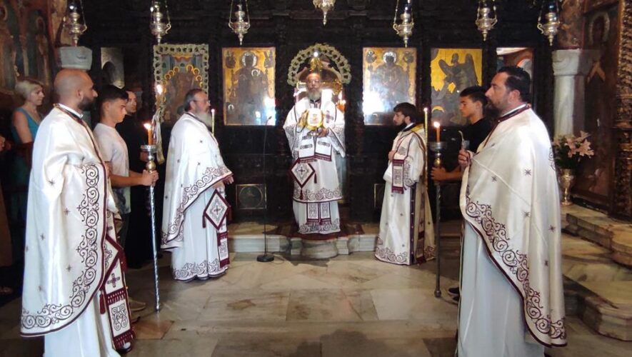 Στην Ιερά Μονή Πανορμίτη Σύμης Ιερούργησε τη Κυριακή Δ΄ Ματθαίου ο Μητροπολίτης Χρυσόστομος