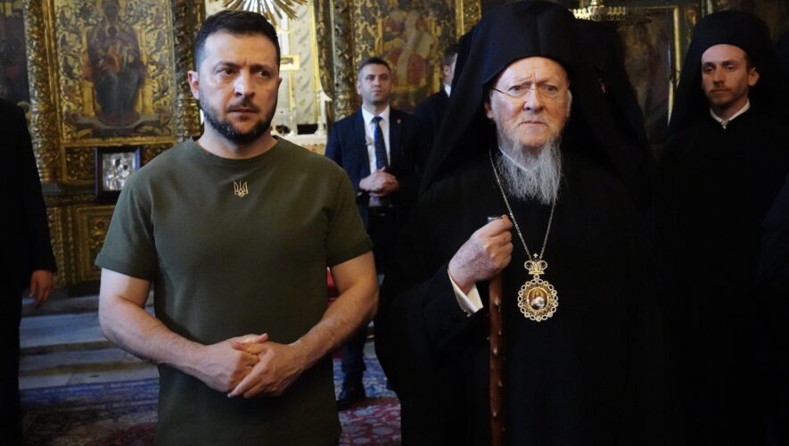 Την Οικουμενική Καθέδρα της Ορθοδοξίας, το Φανάρι επισκέφθηκε ο Πρόεδρος της Ουκρανίας Βολοντιμίρ Ζελένσκι