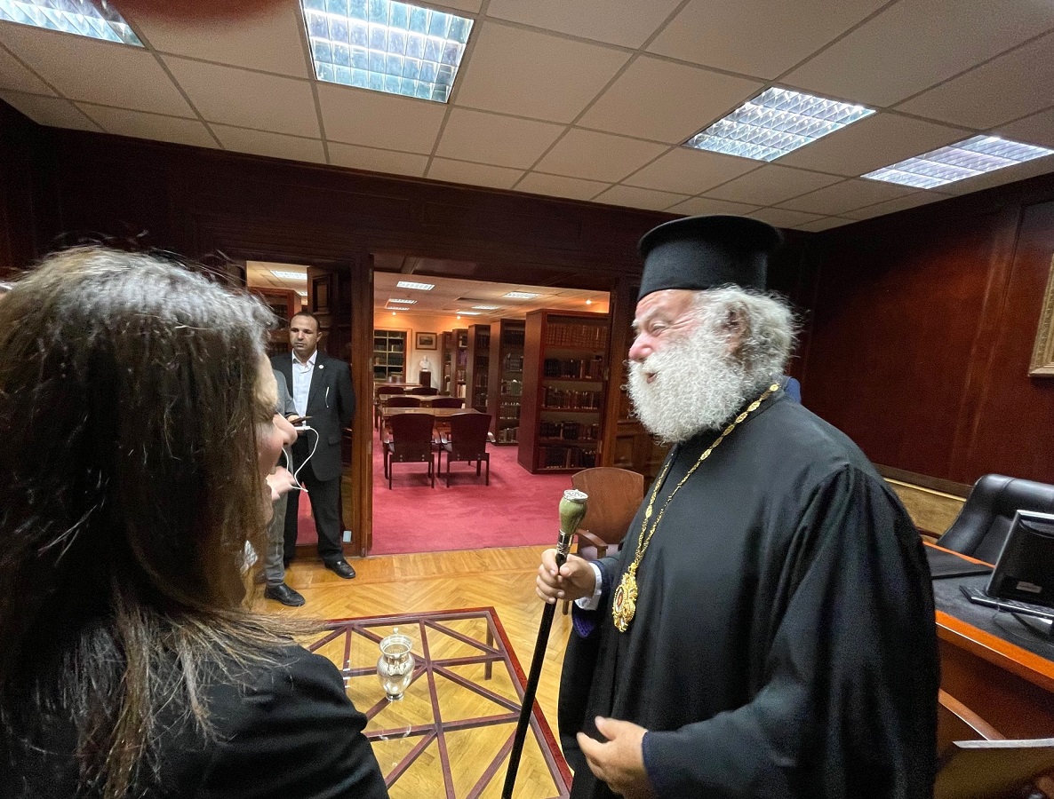 Την Υπουργό Μετανάστευσης της Αιγύπτου Σόχα Ελ Γκέντι δέχθηκε ο Πατριάρχης Αλεξανδρείας Θεόδωρος