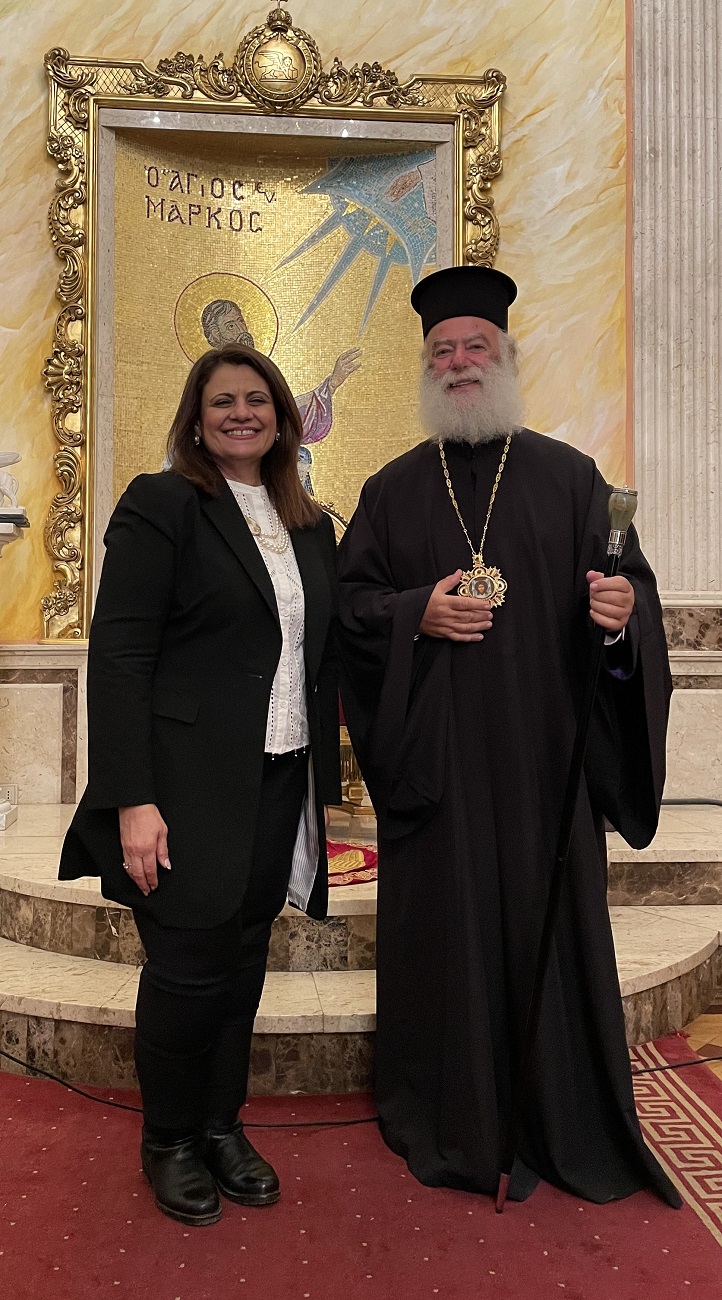 Την Υπουργό Μετανάστευσης της Αιγύπτου Σόχα Ελ Γκέντι δέχθηκε ο Πατριάρχης Αλεξανδρείας Θεόδωρος