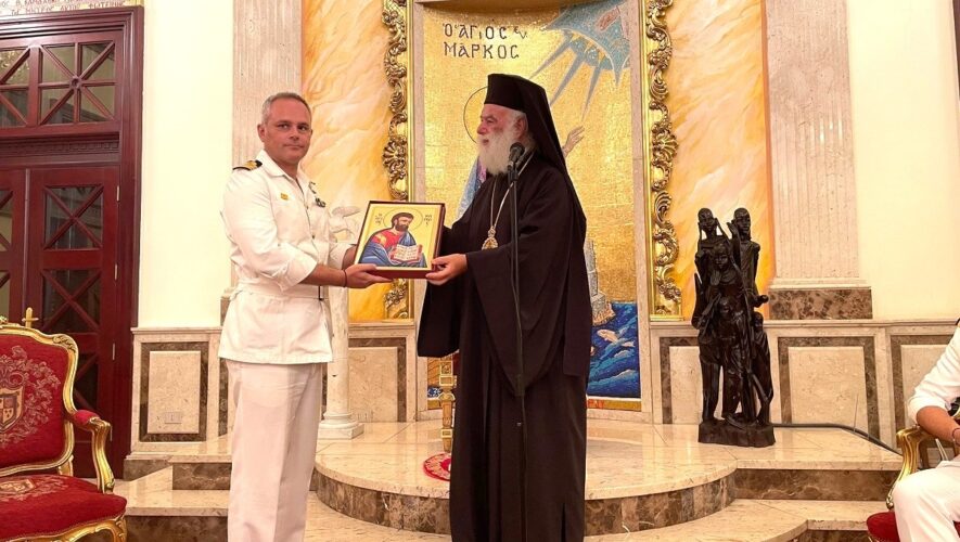 Τους Αξιωματικούς και το Πλήρωμα του ΑΓ «Σάμος» δέχθηκε ο Πατριάρχης Αλεξανδρείας Θεόδωρος