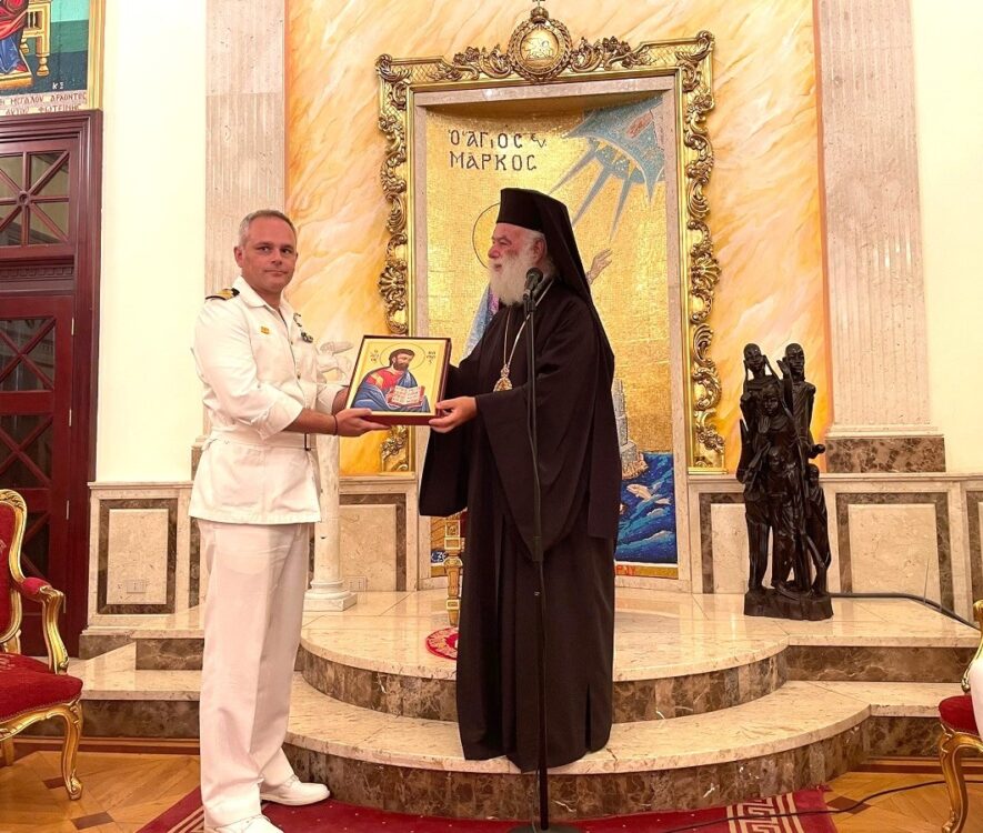 Τους Αξιωματικούς και το Πλήρωμα του ΑΓ «Σάμος» δέχθηκε ο Πατριάρχης Αλεξανδρείας Θεόδωρος