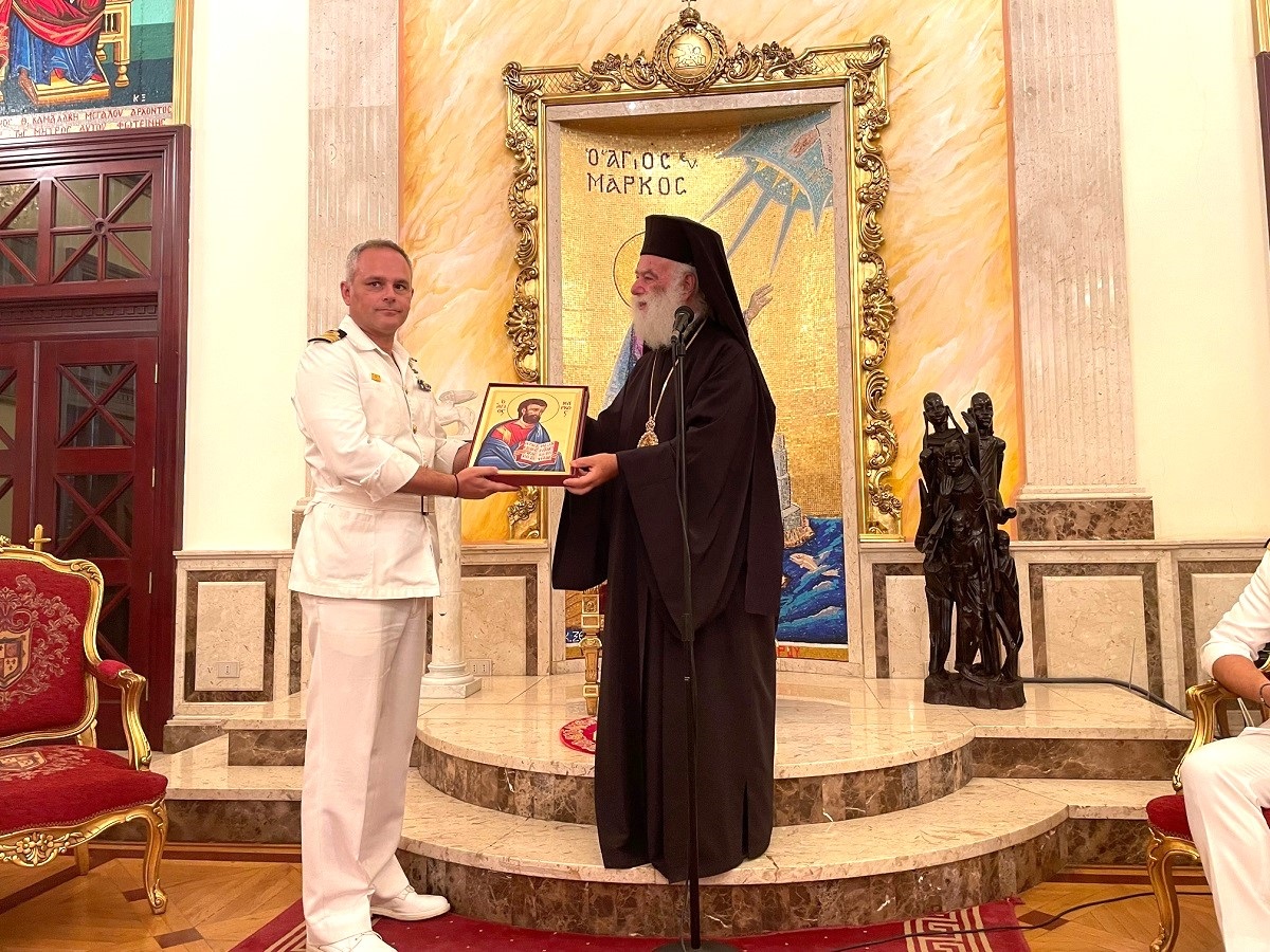 Τους Αξιωματικούς και το Πλήρωμα του ΑΓ «Σάμος» δέχθηκε ο Πατριάρχης Αλεξανδρείας Θεόδωρος