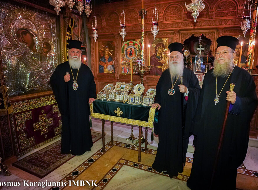 Επίσκεψη Αρχιερέων στην Ιερά Μονή Αγίων Πάντων Παλατιτσίων