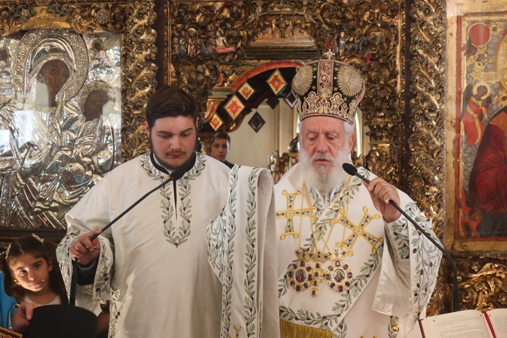 Η Απόδοση της Κοιμήσεως της Θεοτόκου και χειροτονία Διακόνου π. Φιλαρέτου Αδαμίδου στην Άνω Μερά Μυκόνου