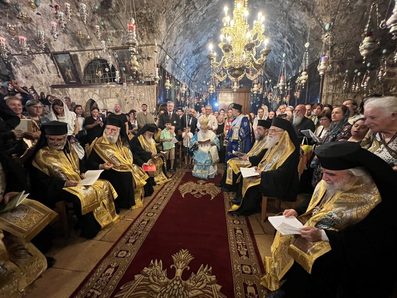 Η τελετή των Εγκωμίων της Θεοτόκου στους Αγίους Τόπους 