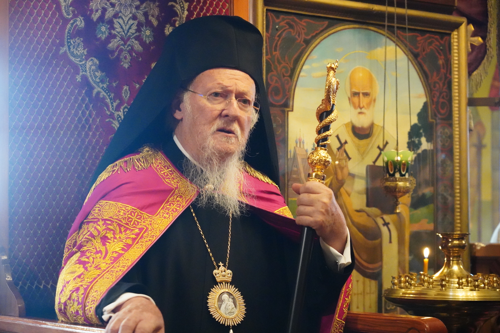 Ο Οικουμενικός Πατριάρχης στον Γαλατά για την εορτή του Αγίου Παντελεήμονος