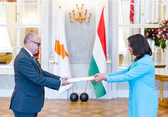 Ο Πρέσβης της Κυπριακής Δημοκρατίας στην Ουγγαρία επέδωσε τα διαπιστευτήριά του