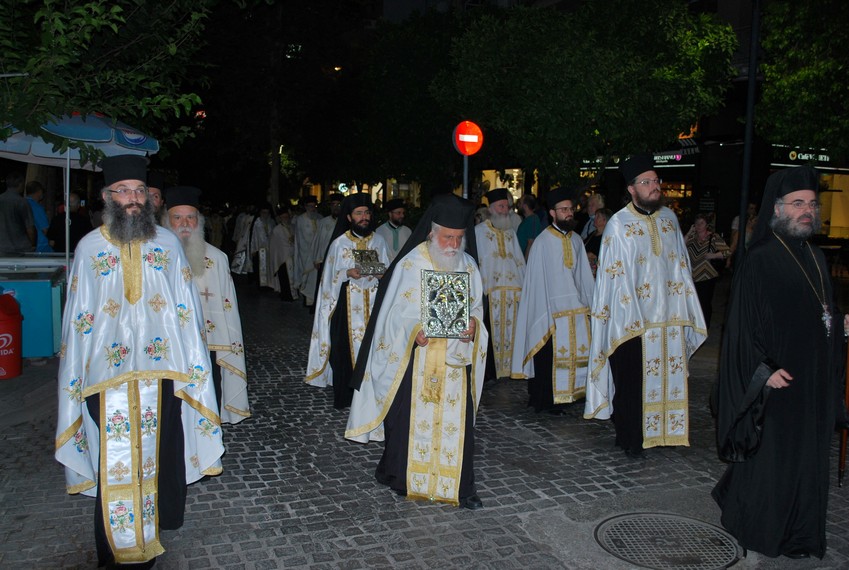 Πολυαρχιερατικός πανηγυρικός εσπερινός για τον Πολιούχο του Παλαιού Φαλήρου, Άγιο Αλέξανδρο 